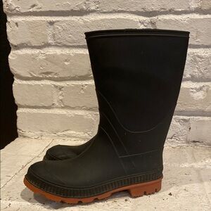 Black Rubber Boots youth rain muck size 3